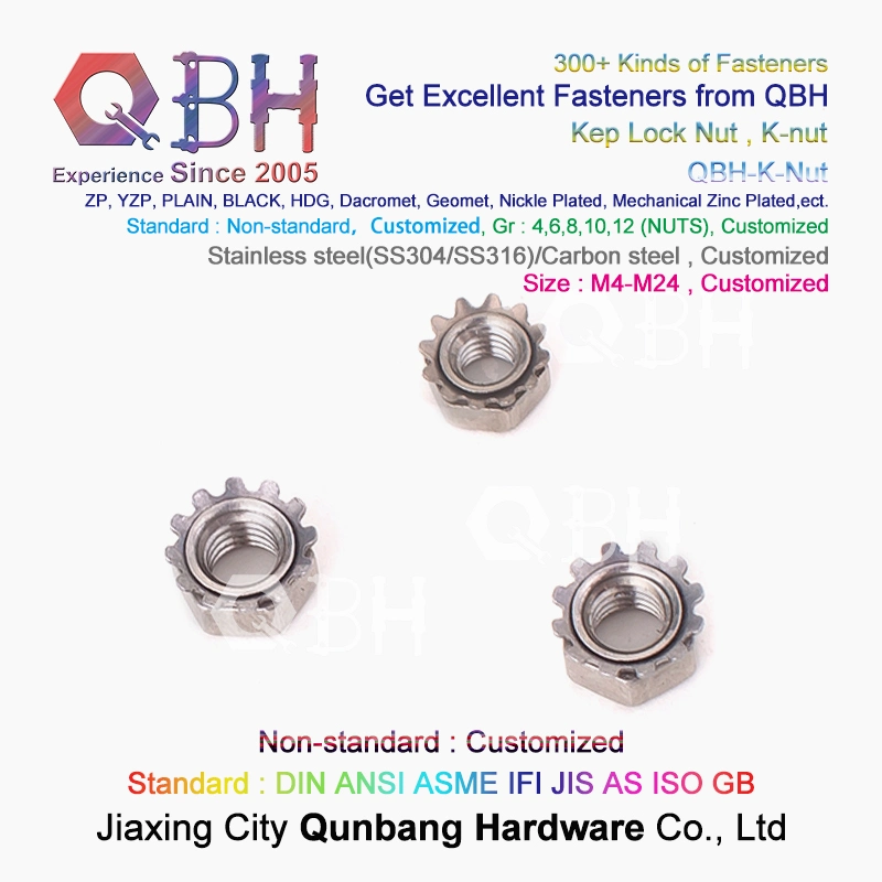 Qbh Customized Hexagonal Hexangular Hexagon Hex Locked Lock Locking Kep K-Nut K Jam Nut