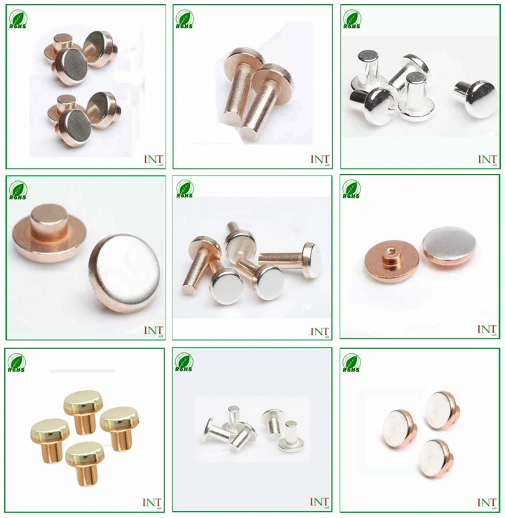 Relay Switch Parts Silver Electrical Contact Rivets