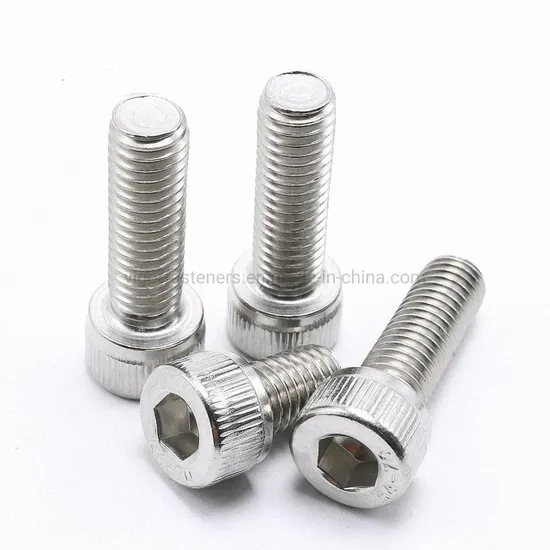 DIN912 with Serrated Stainless Steel SS304 SS316 Alloy Steel Class 10.9 12.9 Hexagon Socket Head Cap Screw for Automotive