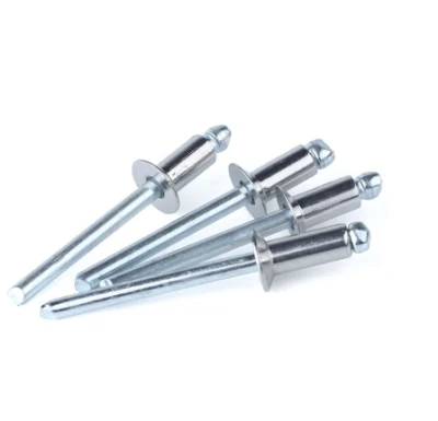 Aluminium Rivets with Best Quality, Round and Flat Head Aluminium/Steel Open-End Blind Rivet